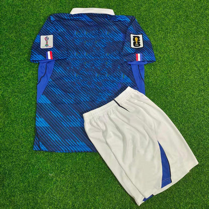 France Kids Home 2026 World Cup Blue Football Jersey