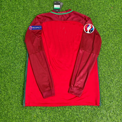 Portugal EURO 2016 Final Long Sleeve Retro Football Jersey
