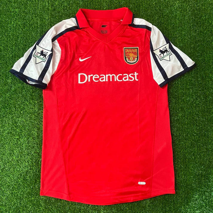 Marc Overmars #11 Arsenal 1999-2002 Red White Retro Jersey Trikot Maglia Camiseta Soccer Shirt