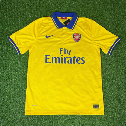 Arsenal 2013/2014 Yellow Retro Kit Jersey Trikot Maillot