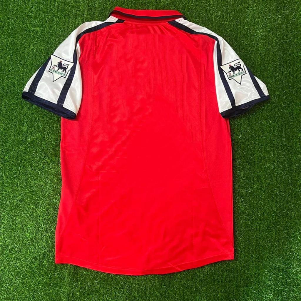 Arsenal 1999-2002 Red White Retro Jersey Trikot Maglia Camiseta Soccer Shirt