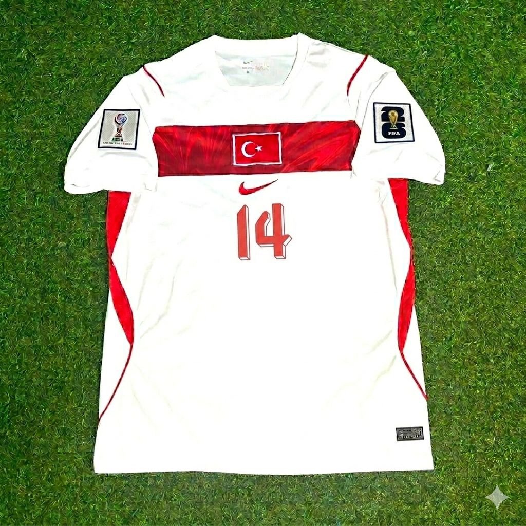 Abdülkerim Bardakçı #14 Turkey Türkiye - World Cup 2026 -Away White - Jersey Trikot - Maillot Maglia