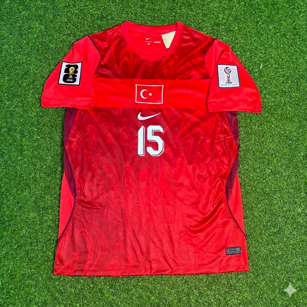 Ozan Kabak #15 Turkey Türkiye - World Cup 2026 -Home Red- Jersey Trikot - Maillot Maglia