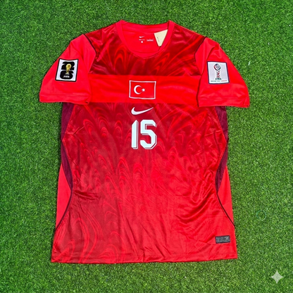 Ozan Kabak #15 Turkey Türkiye - World Cup 2026 -Home Red- Jersey Trikot - Maillot Maglia