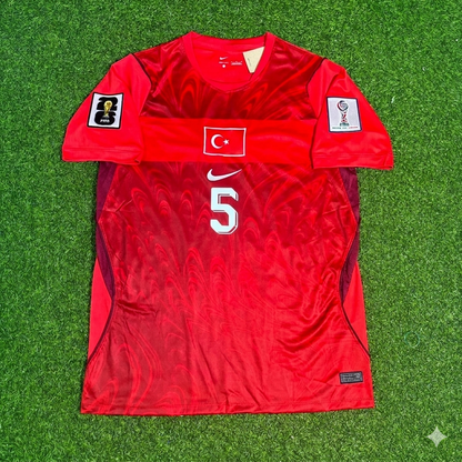 Salih Özcan #5 Turkey Türkiye - World Cup 2026 -Home Red- Jersey Trikot - Maillot Maglia