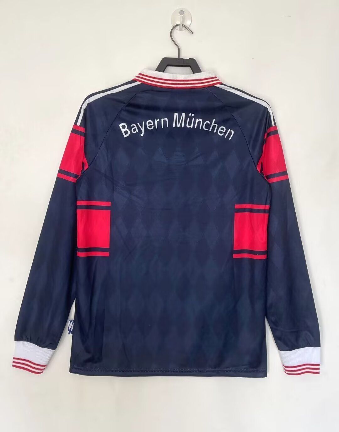 FC Bayern München 1997/98 Saison Langarm Heim Retro Trikot