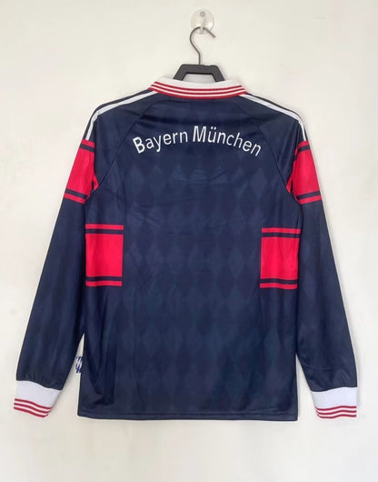 FC Bayern München 1997/98 Saison Langarm Heim Retro Trikot