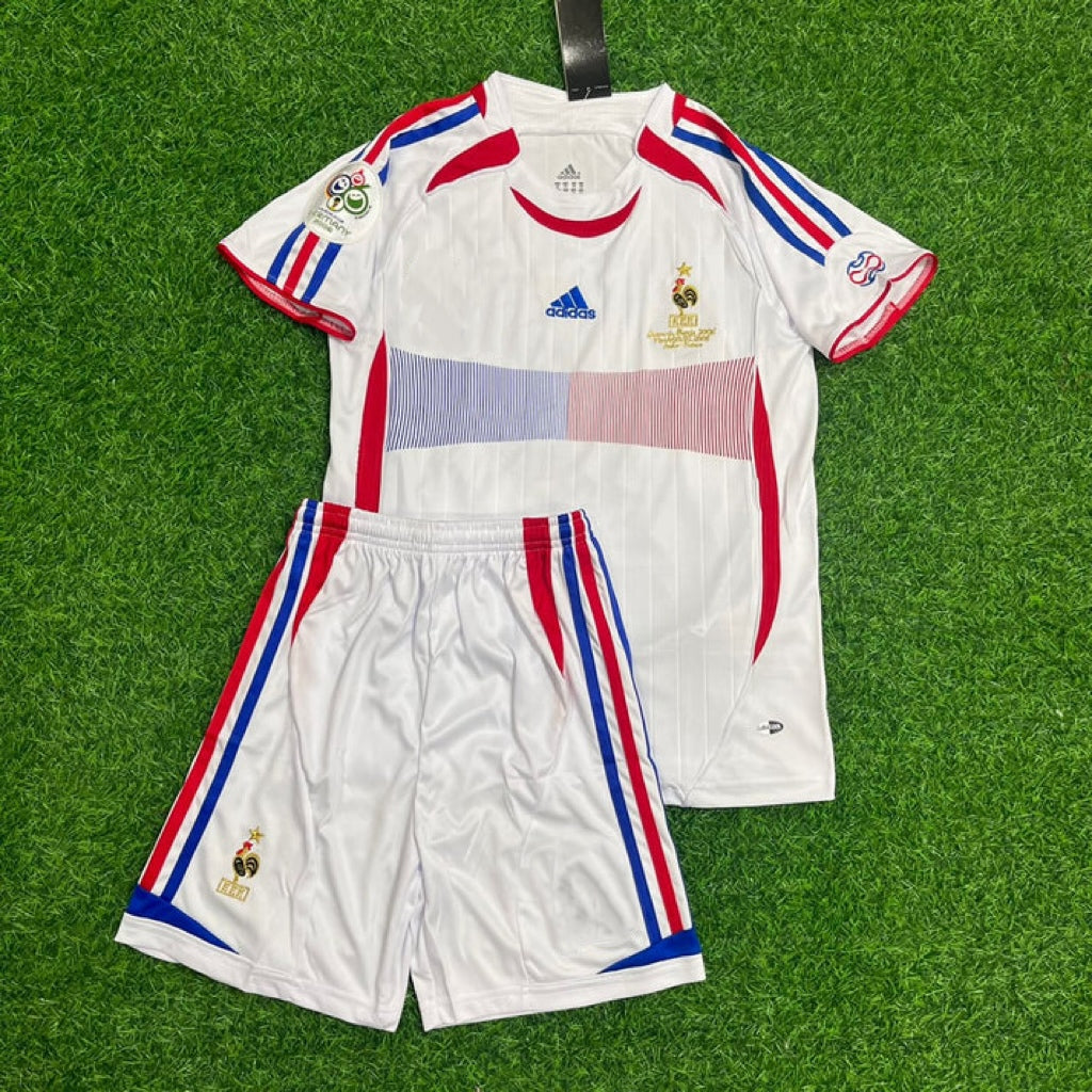 Éric Abidal #3 France 2006 World Cup Retro Kids Kit – | KinderTrikot Maillot Enfant Soccer Shirt