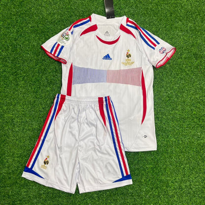 Éric Abidal #3 France 2006 World Cup Retro Kids Kit – | KinderTrikot Maillot Enfant Soccer Shirt