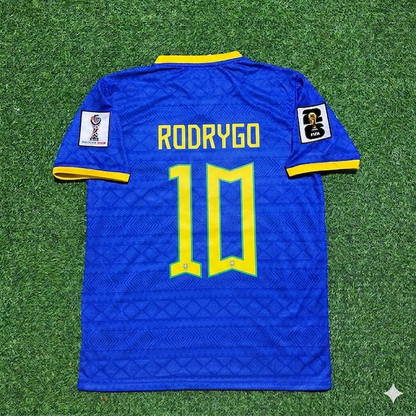 Rodrygo 10- Brazil 2026 World Cup Blue New Season Football Jersey