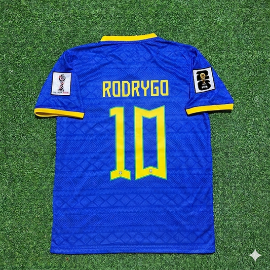 Rodrygo 10- Brazil 2026 World Cup Blue New Season Football Jersey