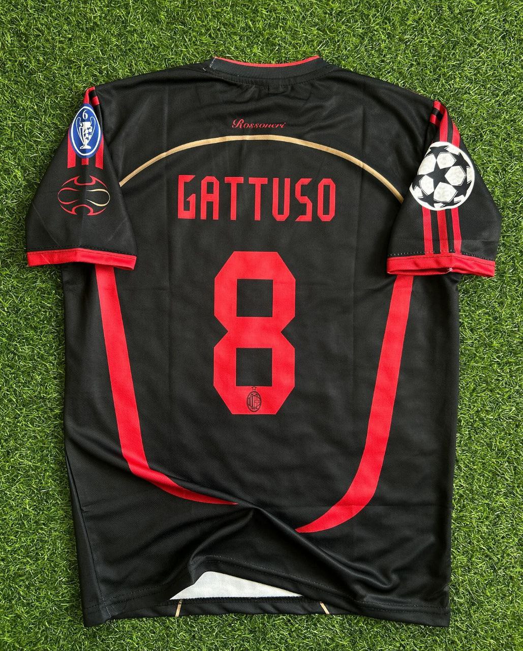 Gennaro Gattuso AC Milan Black Retro Jersey