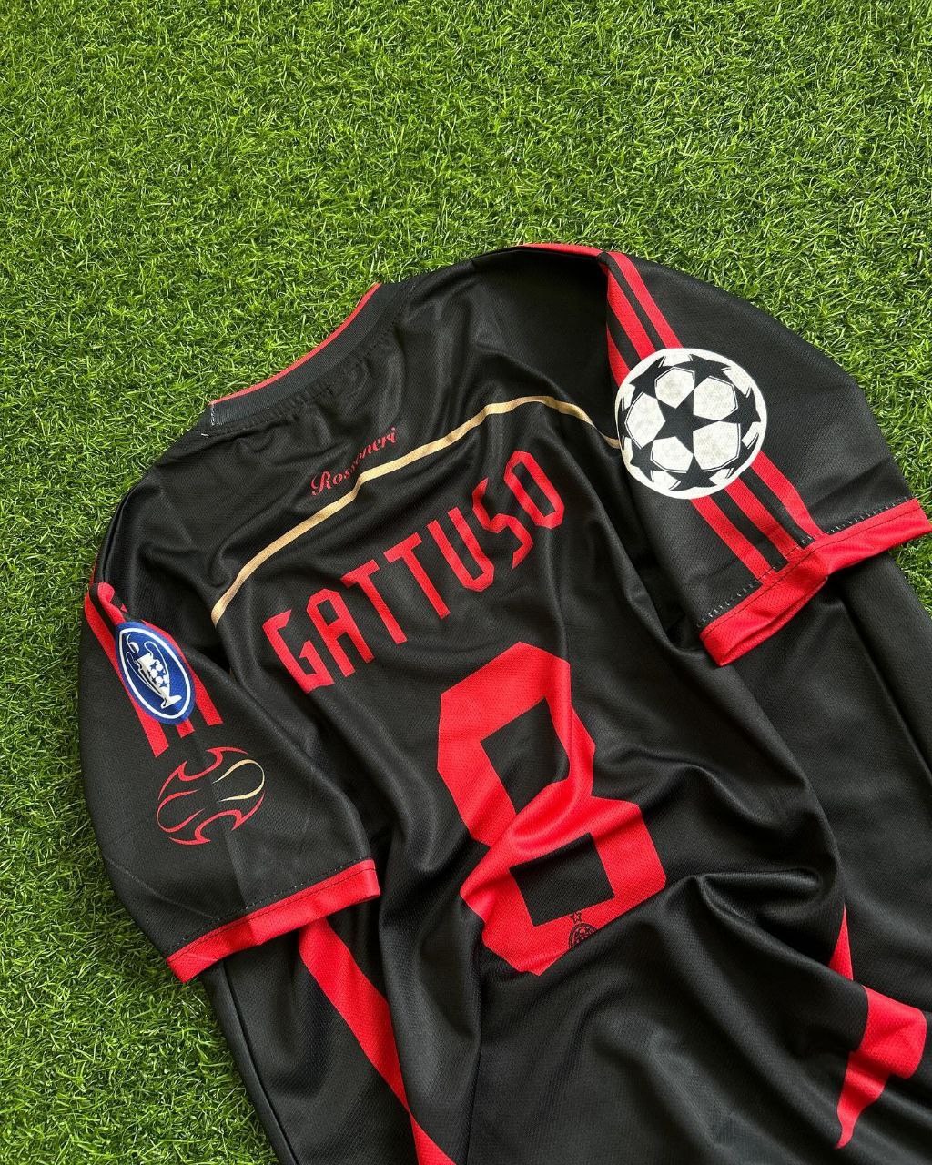 Gennaro Gattuso AC Mailand Schwarzes Retro-Trikot
