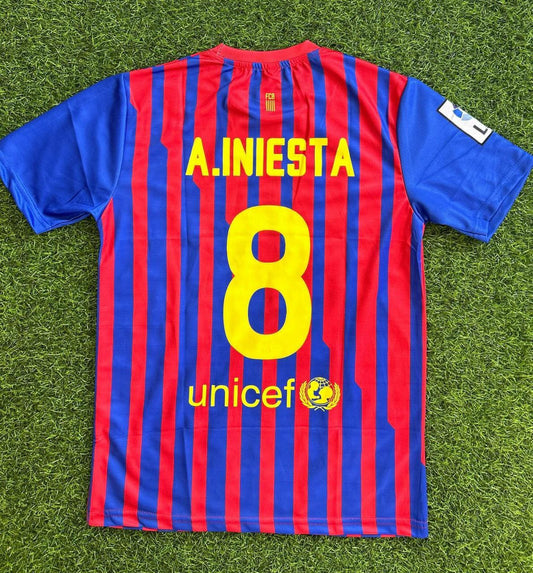 Andres Iniesta Barcelona Retro-Trikot