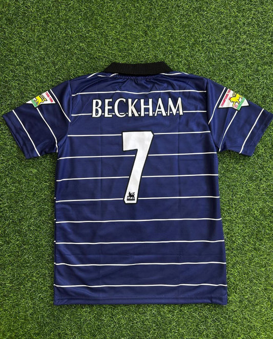 David Beckham Manchester United Night Blue Retro Jersey