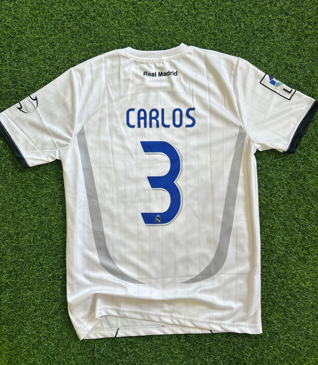 Roberto Carlos Real Madrid White Retro Jersey