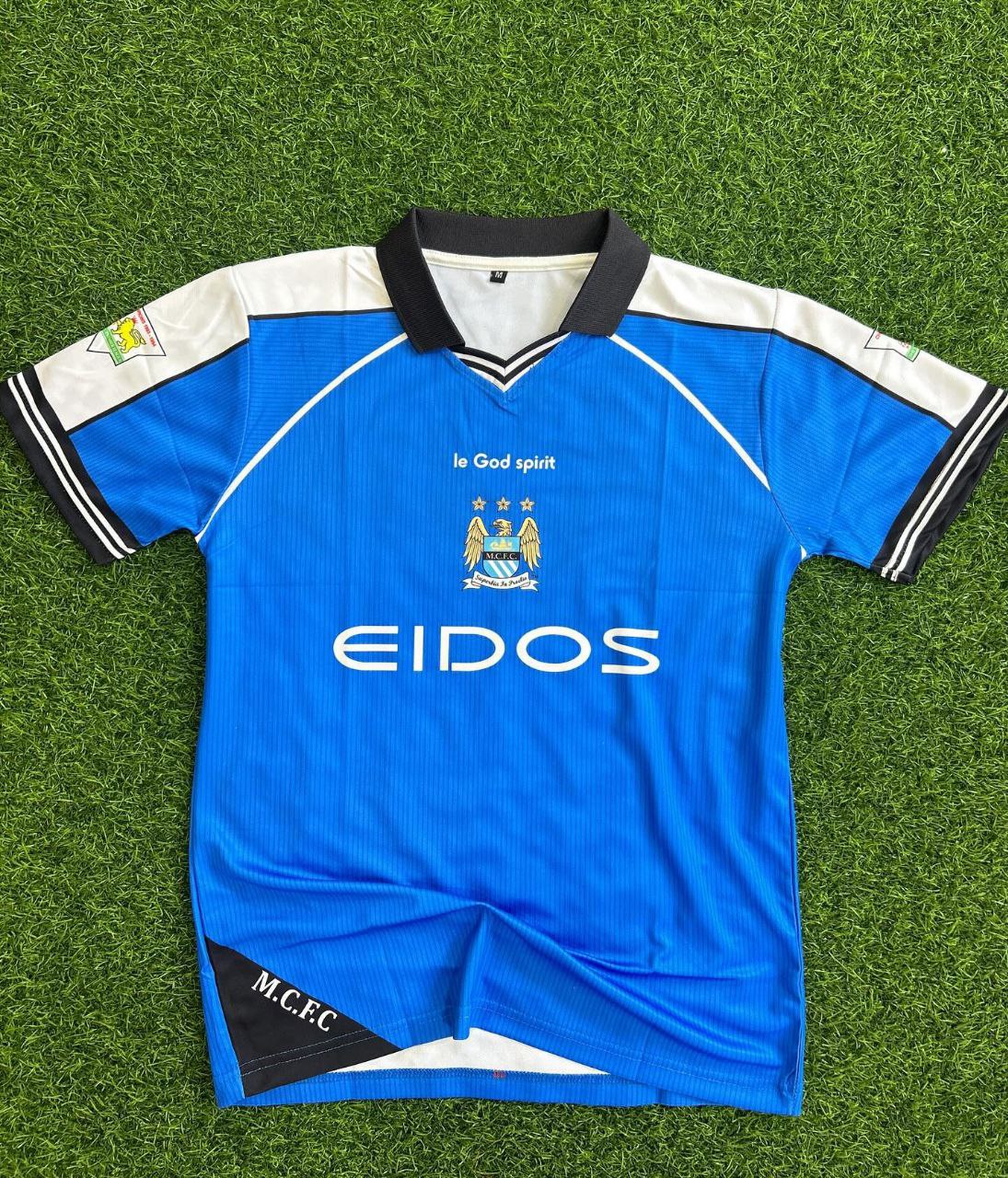 Haaland Manchester City Blue  Retro Jersey
