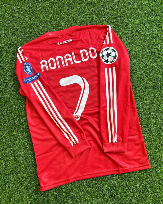 Cristiano Ronaldo Real Madrid Kırmızı Retro Forma