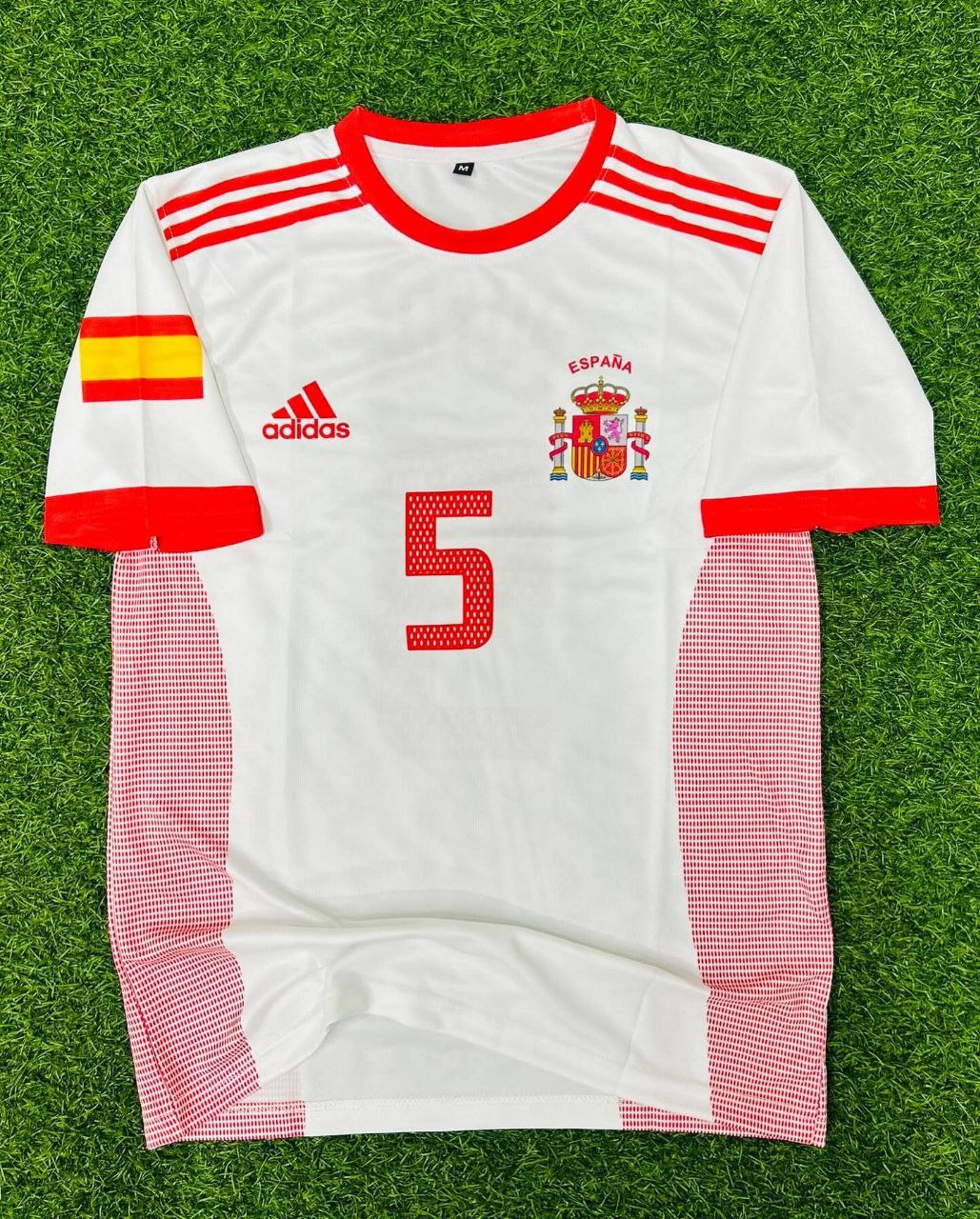 Carles Puyol 02-03 Spain White Retro Jersey