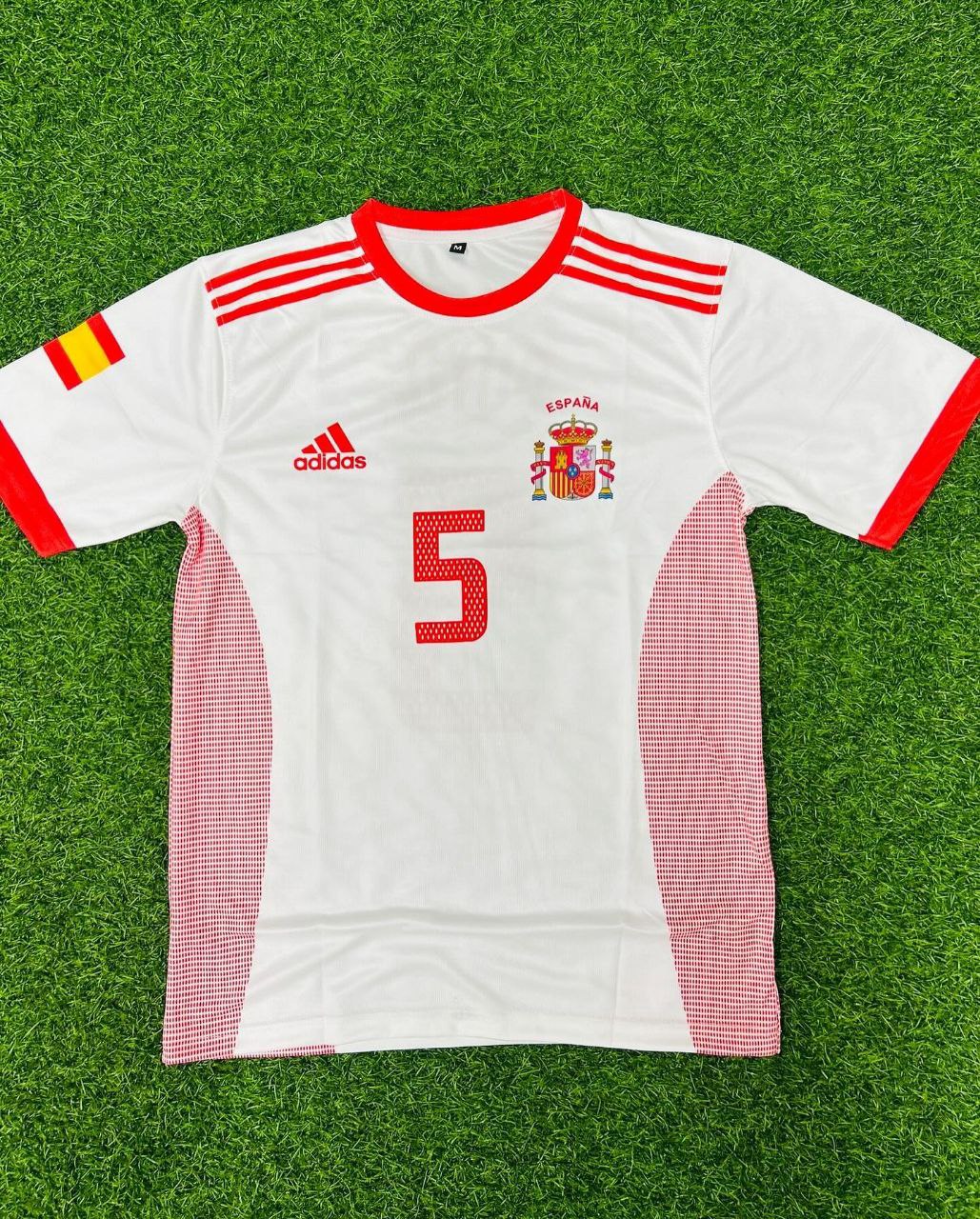Carles Puyol 02-03 Spanien Weißes Retro-Trikot