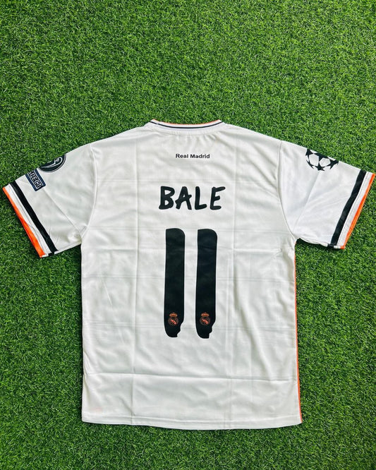 Gareth Bale 2014 Real Madrid Weißes Retro-Trikot
