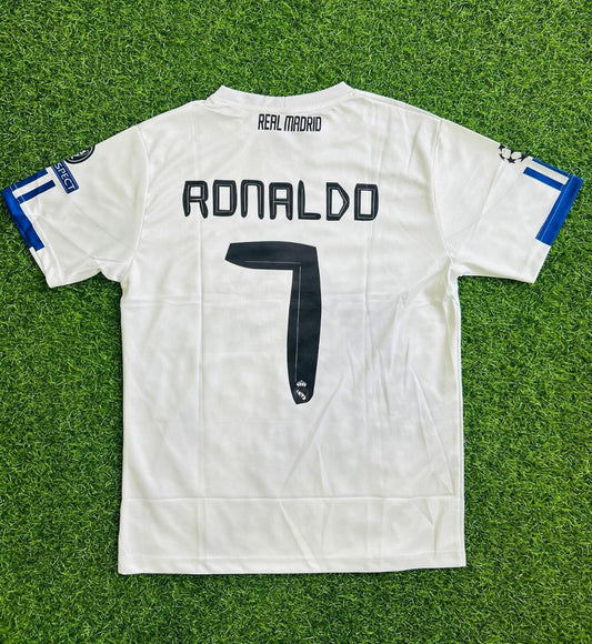 Cristiano Ronaldo 2010–11 Real Madrid – Weißes Retro-Trikot