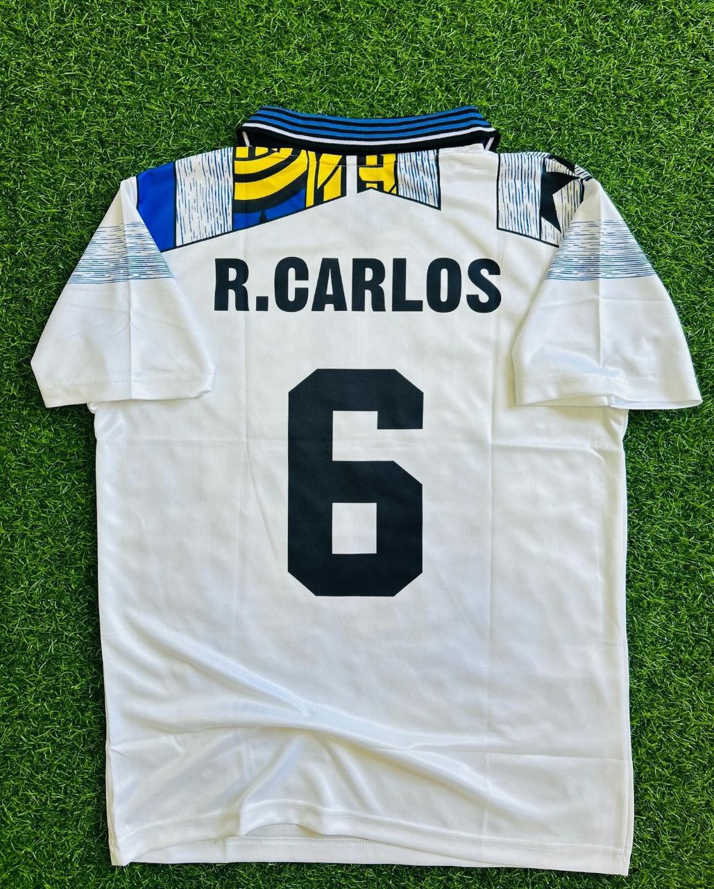 Roberto Carlos 1995-96 Inter Fc White Retro Jersey