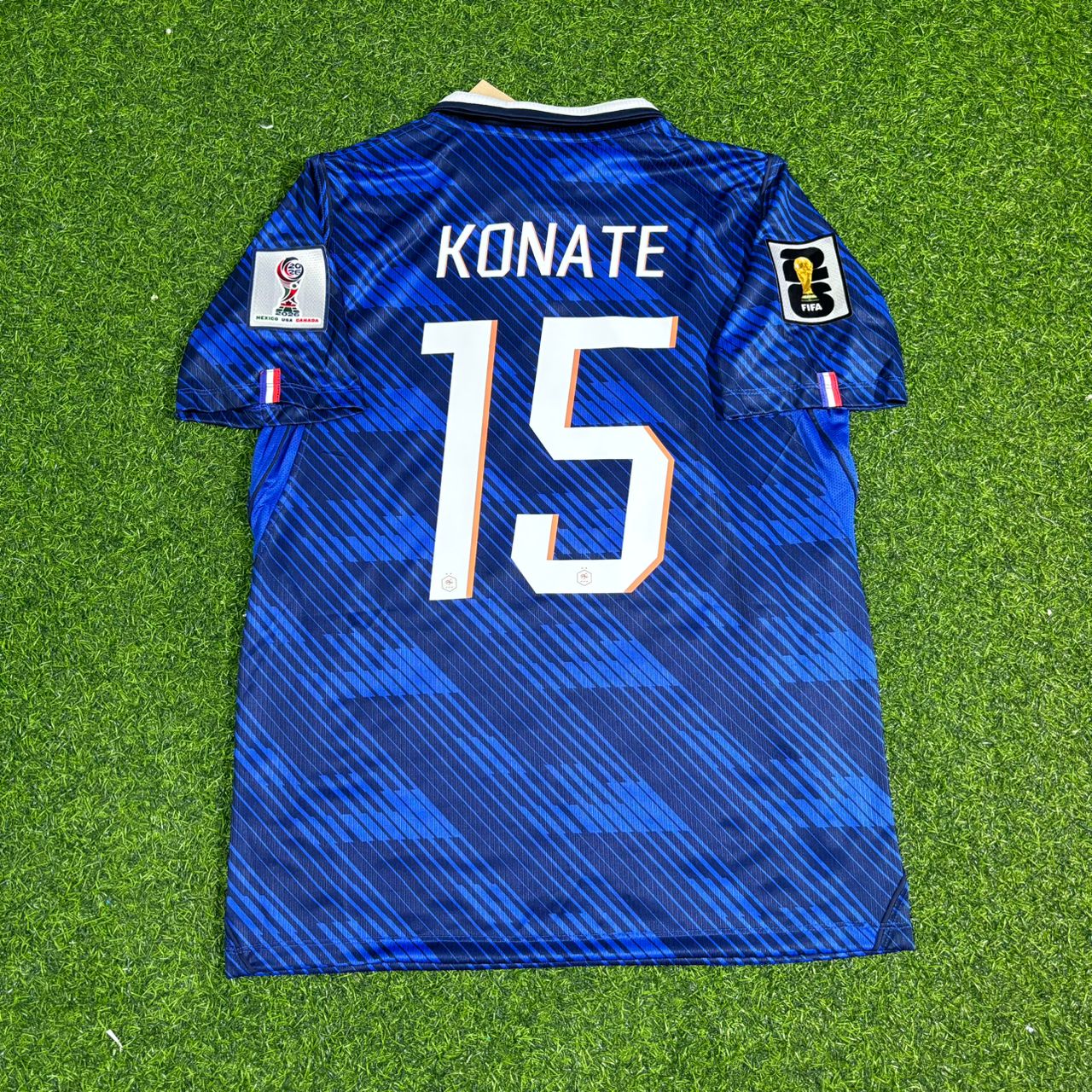 Ibrahima Konaté 15- France Home 2026 World Cup Blue Football Jersey