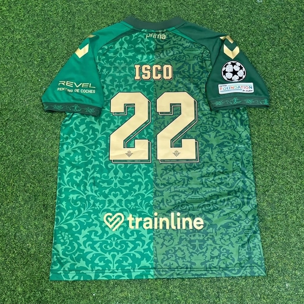Isco #22 Real Betis 2027 Away New Season Champions League Patch Football Jersey Trikot Maillot