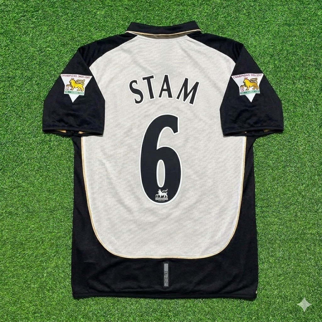 Jaap Stam #6 Manchester United 2001-2002 Reversible Retro Jersey