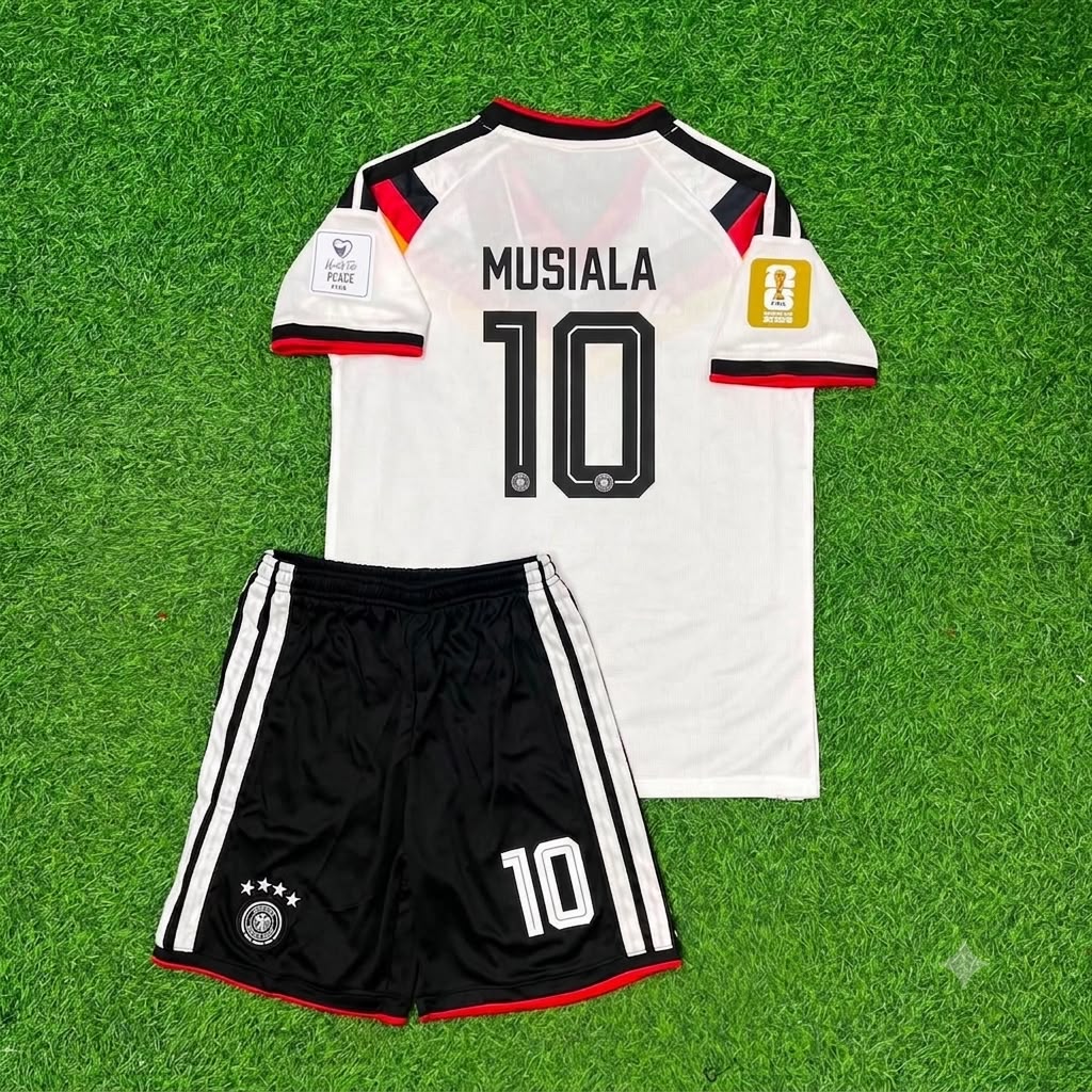 Jamal Musiala Germany 2026 World Cup Kids Home Football Jersey