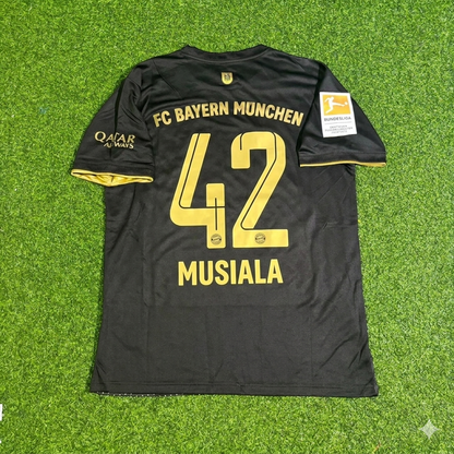 Jamal Musiala Bayern Munich 2021-2022 Away Football Jersey