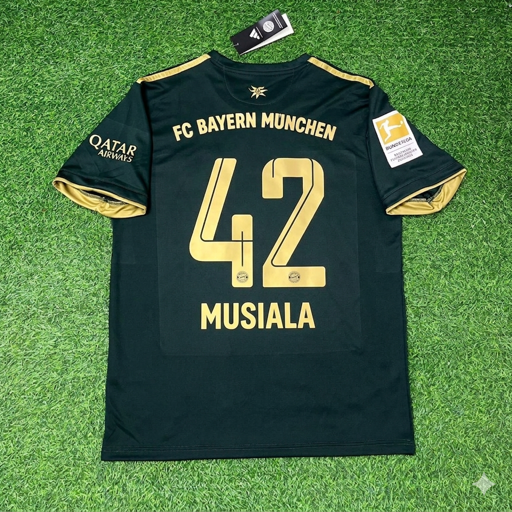 Jamal Musiala Bayern Munich 2021-2022 Oktoberfest Green Special Edition Football Jersey
