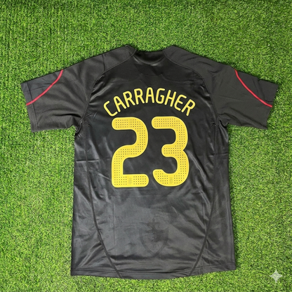 Jamie Carragher – Liverpool 2009-10 Black Retro Kit Jersey – | Trikot | Maillot Soccer Shirt