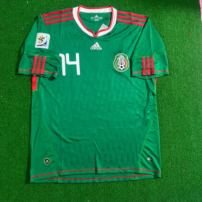 Javier Hernandez Chicharito Mexico 2010 World Cup Retro Jersey Maillot Soccer Camiseta Soccer Shirt