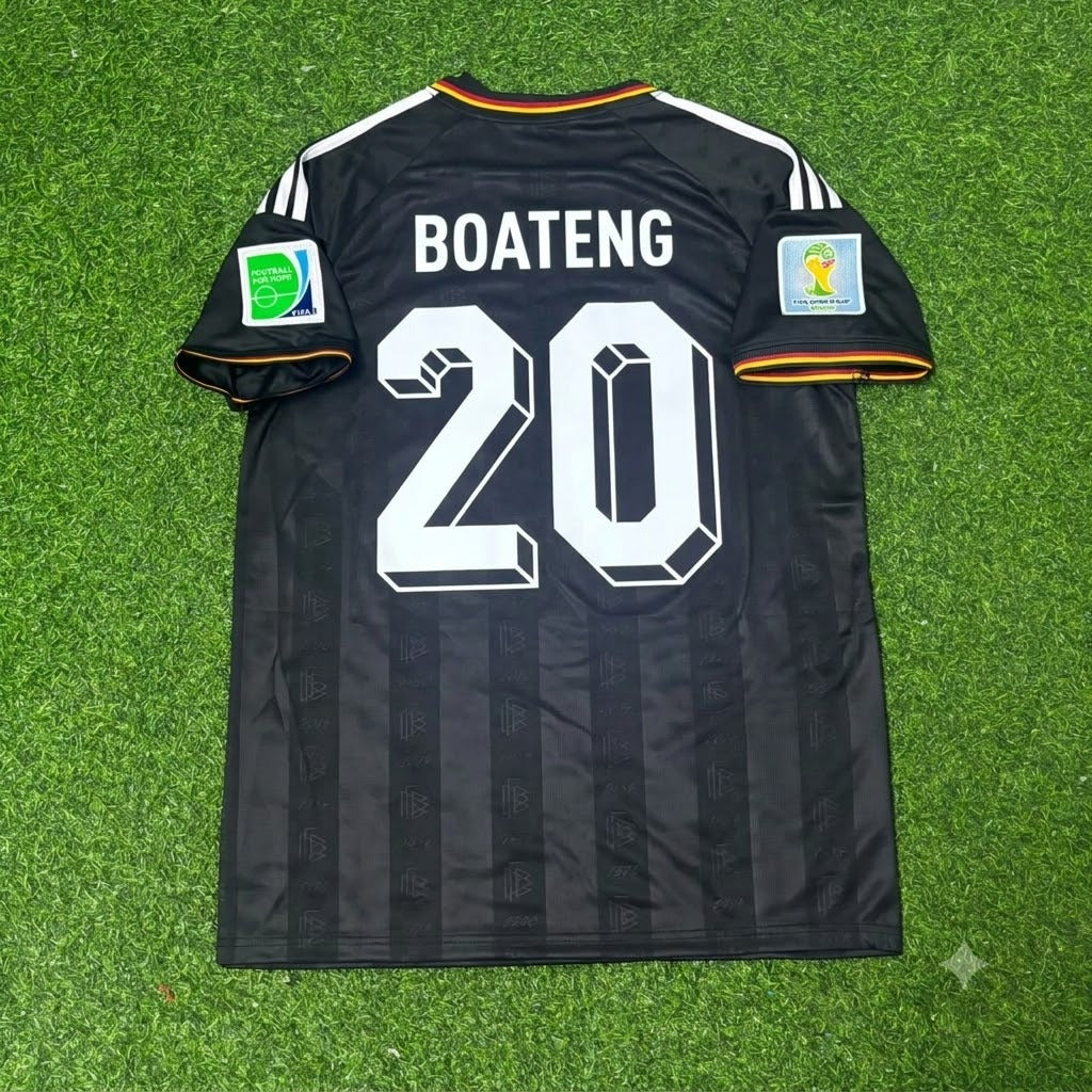 Jerome Boateng Germany 2014 World Cup Special Edition Black Retro Football Jersey