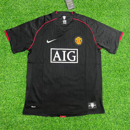 Ji-Sung Park Manchester United 2007-2008 Black Retro Jersey Trikot Camiseta Maillot
