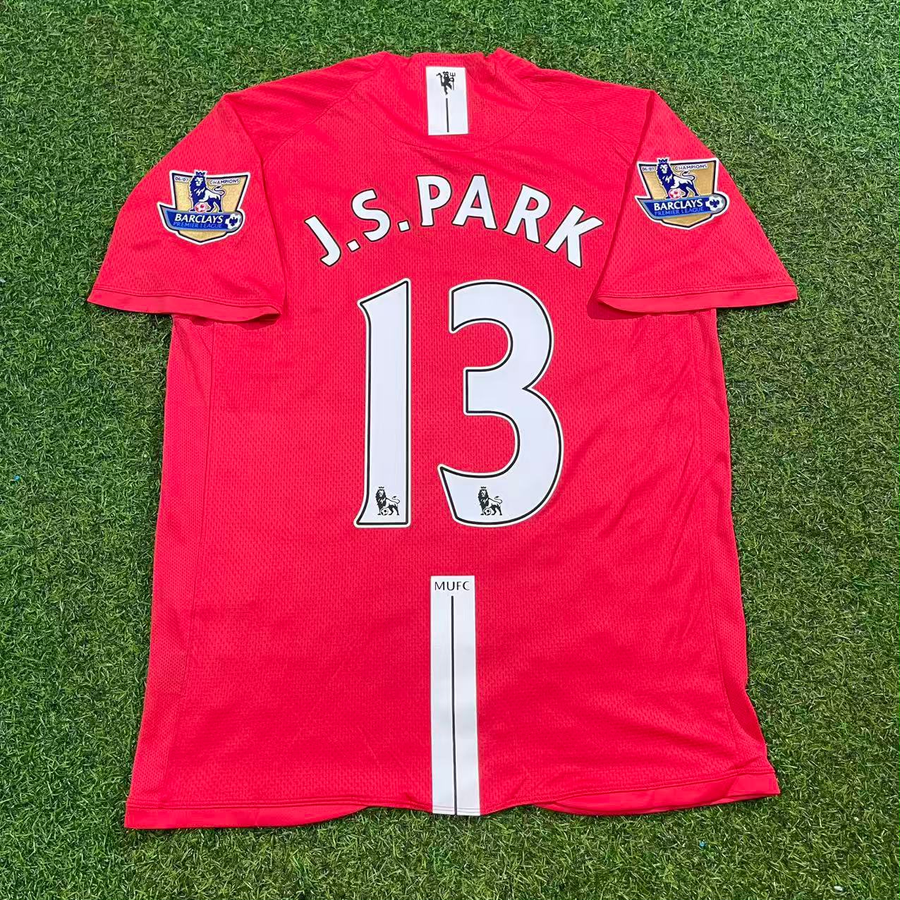 Ji-sung Park Manchester United 2007 2008 EPL Retro Red Jersey Trikot