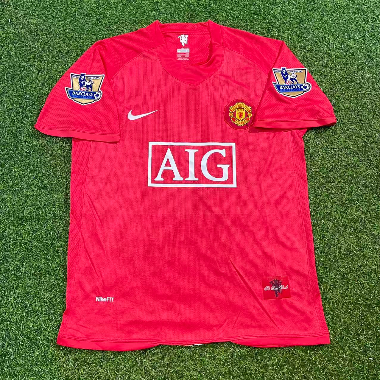 Ji-sung Park Manchester United 2007 2008 EPL Retro Red Jersey Trikot