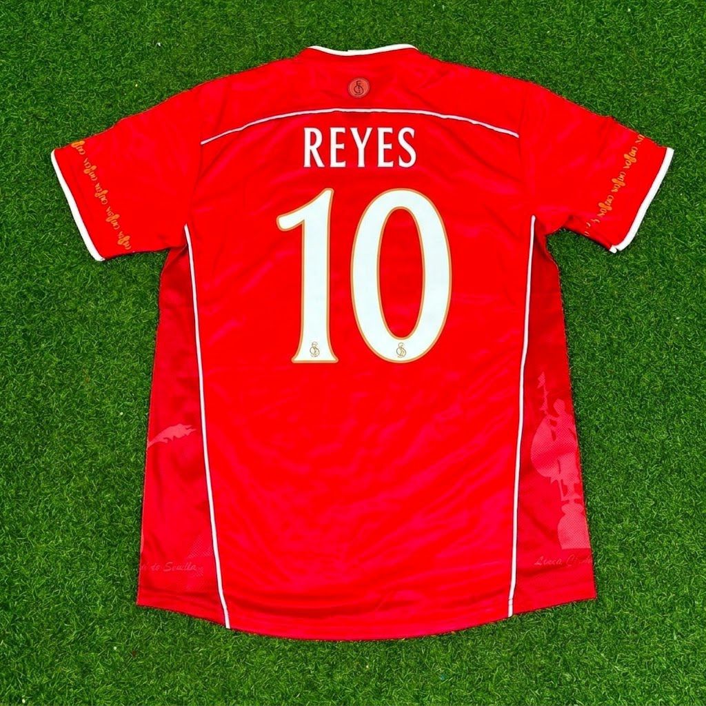 Jose Antonio Reyes Sevilla 2003/2004 Red Home Retro Football Jersey Kit