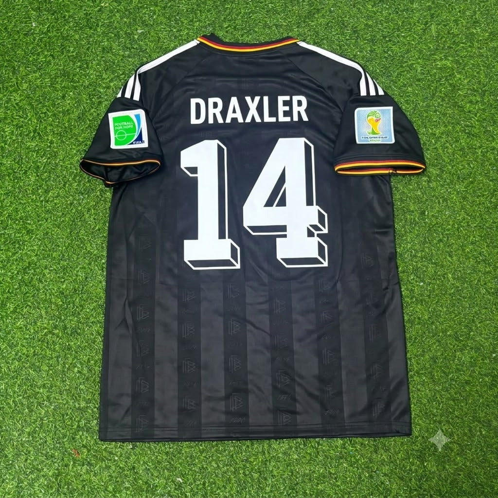 Julian Draxler Germany 2014 World Cup Special Edition Black Retro Football Jersey