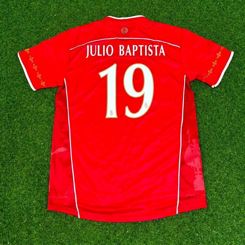Julio Baptista Sevilla 2003/2004 Red Home Retro Football Jersey Kit