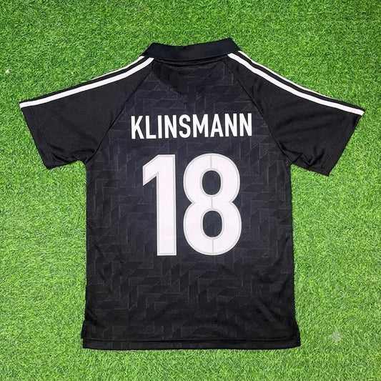 Jürgen Klinsmann Germany Deutschland Schwarzes Retro Fußballtrikot