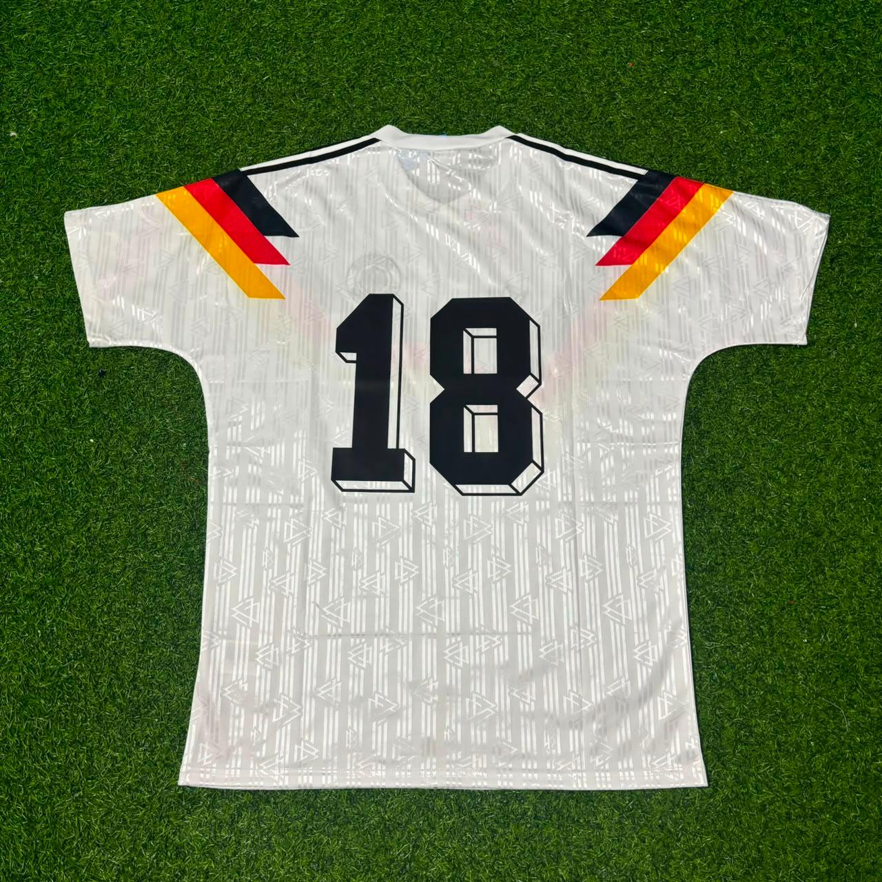 Jürgen Klinsmann Deutschland 1990 Weltmeisterschaft Germany Retro Fußballtrikot
