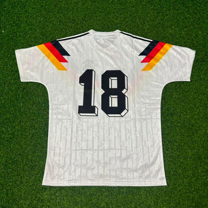 Jürgen Klinsmann Deutschland 1990 Weltmeisterschaft Germany Retro Fußballtrikot