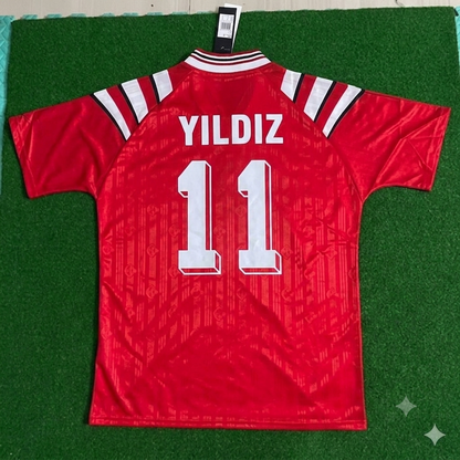 Kenan Yildiz Türkiye Turkey Red Nostalgic Retro Football Jersey
