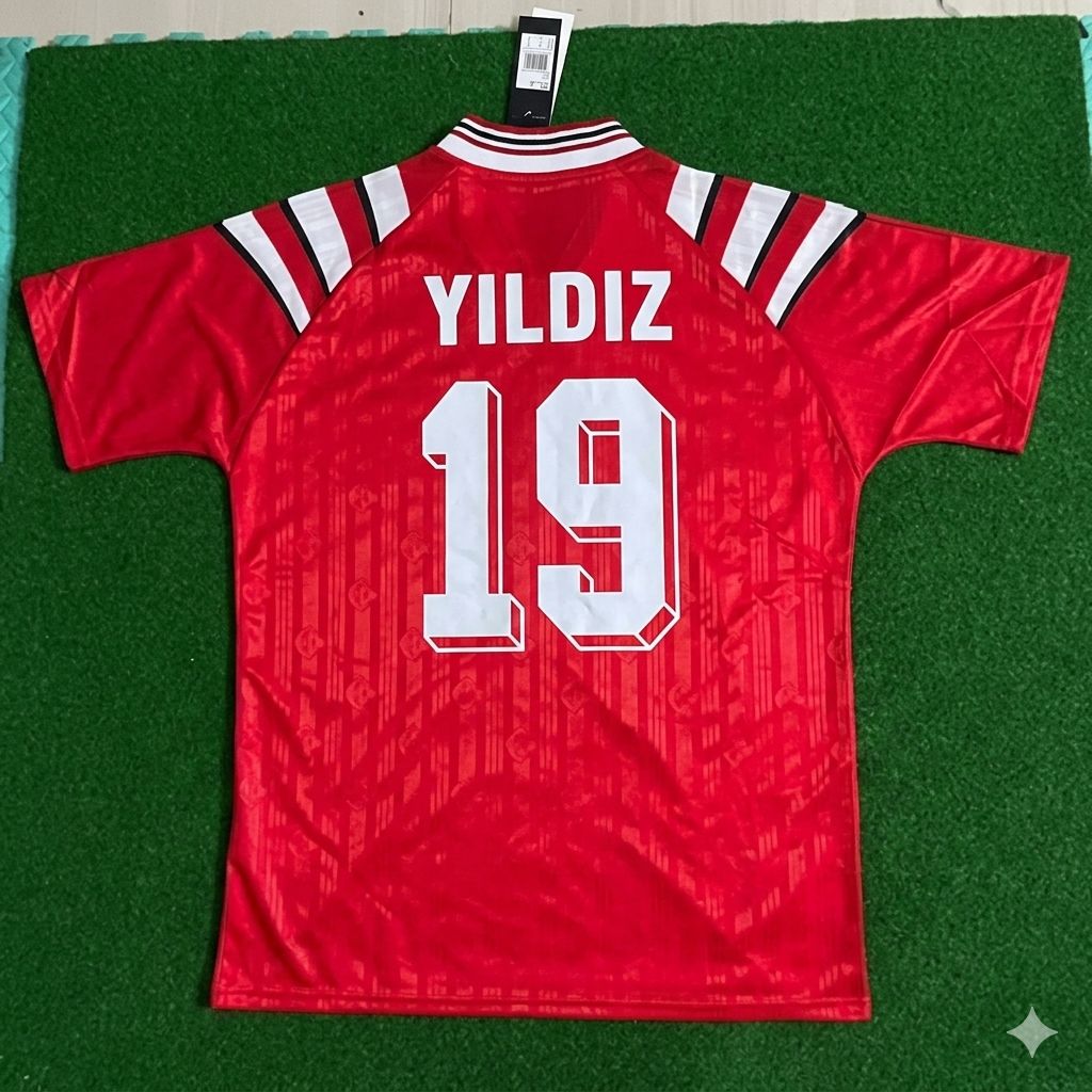Kenan Yildiz Türkiye Turkey Red Nostalgic Retro Football Jersey