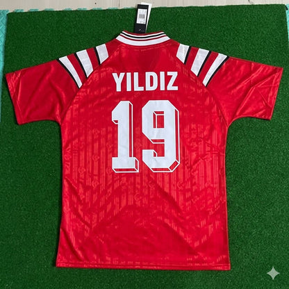 Kenan Yildiz Türkiye Turkey Red Nostalgic Retro Football Jersey