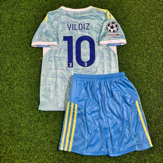 Kenan Yildiz Juventus Kids Away New Season 2026 Jersey Trikot