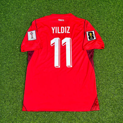 Kenan Yıldız #11 Türkei Türkei - Weltmeisterschaft 2026 - Heim Rot - Trikot - Milli Forma